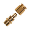 HOSE FITTINGS - 1/4" Poly Barb, 1/4"M, Brass, Poly Hose End